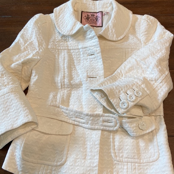 Juicy couture white blazer coat size small - Picture 2 of 3